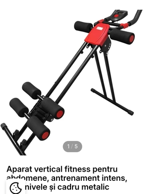 Aparat vertical fitness pentru abdomene - imagine 3