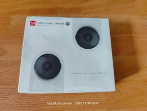 Set 2x camere de Supraveghere Inteligenta Smart YI Home 1080p, Wi-Fi, Infrarosu,