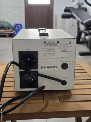 Stabilizator Volt Polska 2000VA - ca nou, cu cutie originala - imagine 2