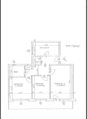 Direct proprietar - vand ap 3 cam decomandat, et 2 10, bloc anvelopat, an 1975 Toporasi-Giurgiului