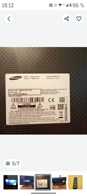 Televizor  HD  Led Samsung  UE 28 J 4100 Aw  - imagine 3