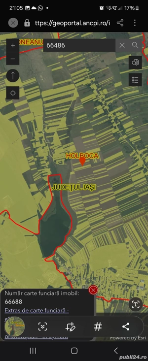 DE VÂNZARE   teren extravilan 7.008 MP   HOLBOCA Valea -Lunga - imagine 2