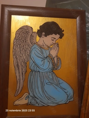 Pictura pe sticla Înger 