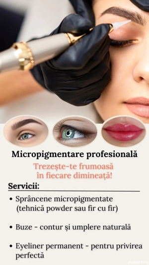 Micropigmentare profesională Sprâncene și Buze Focșani 