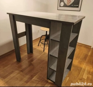 Masa tip bar gri antracit