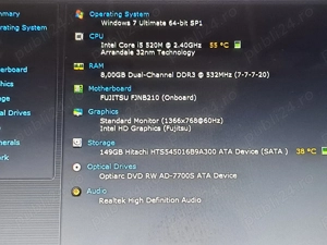 Vand laptop Fujitsu E780   Led 15,6 inch   Procesor i5   8 GB RAM   PORT SERIAL - imagine 2