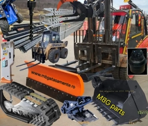 Accesorii, atașamente și echipamente pentru utilaje de construcții