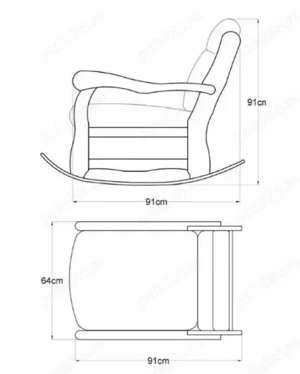Coltul tau de liniste   Fotoliu-balansoar gata de mutat! - imagine 4