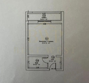 Apartament 1 camera, tip studio, Giroc la asfalt - imagine 9