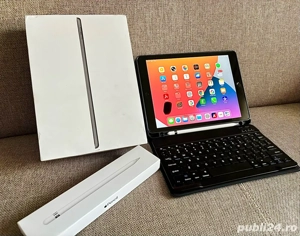 Ipad 9 cellular 256 GB + Apple Pencil prima generatie + husa si tastatura.  - imagine 5