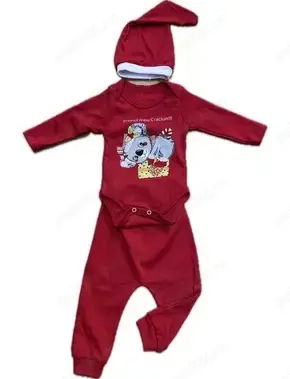 PRET REDUS!!! Costum mos bebe - Primul meu Craciun 0-3 luni