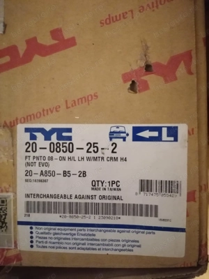  Far stanga TYC FIAT GRANDE PUNTO (199_) 2005-2015 - 20-0850-05-2 - imagine 2