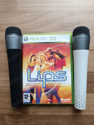 Xbox 360   Joc Lips cu 2 microfoane wireless
