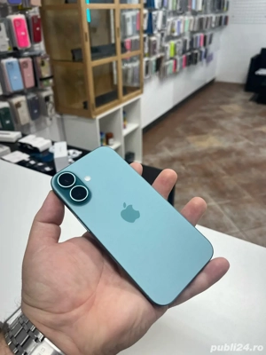 Iphone 16 Blue   256 Gb   1 Ciclu Incarcare   Baterie 100%   GARANTIE 