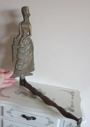 cadou rar Victorian English Lady Collectable Rack suport pliabil bronz