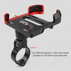 GIYO suport 6 puncte rotativ aluminiu telefon bicicleta mtb cursiera motocicleta trotineta moto bike - imagine 5