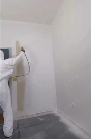 Zugrăveli interioare  cu pompa 