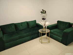 Set canapea+fotolii+6scaune