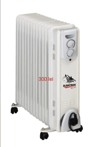 vând două calorifere electrice albatros cu 11 si 13 elemente .