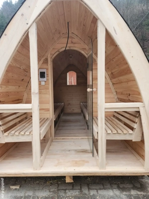 Saună 4x2m perete dublu cu izolatie - imagine 5