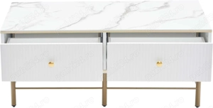 Masă de cafea din furnir de marmură (WF322799AAW) - imagine 4