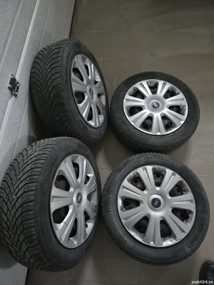Vand set jante originale Ford 16 cu cauciucuri iarna Continental - imagine 2