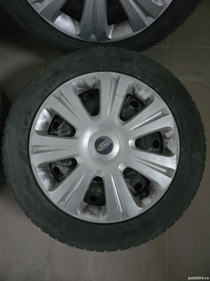 Vand set jante originale Ford 16 cu cauciucuri iarna Continental - imagine 3