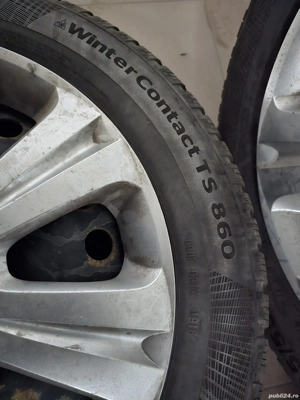 Vand set jante originale Ford 16 cu cauciucuri iarna Continental - imagine 4