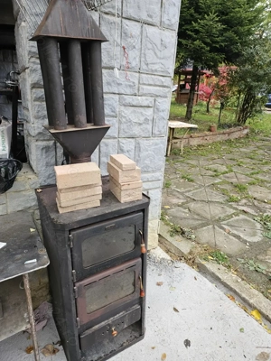 Soba pe lemne cu cuptor si recuperator de caldura