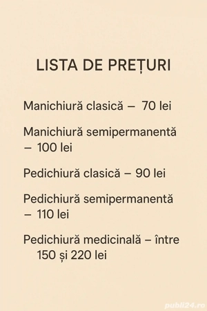 Manichiura   pedichiura la domiciliul tau