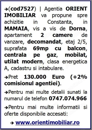 Mamaia, Dorna, apartament 2 camere, etaj 2, mobilat modern - imagine 20