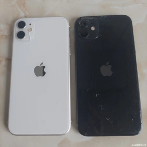 Vând două Apple iPhone 11 (alb negru) (pentru piese) [poze reale]
