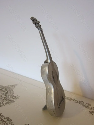 cadou rar Chitara miniatura vintage handmade Germani 1970 - imagine 3