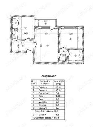 Calea Rahovei vanzare apartament de 2 camere - imagine 7