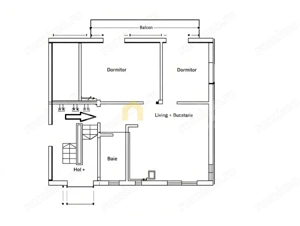 Apartament de inchiriat | 3 camere | Str. Eroilor, Florești   - imagine 7