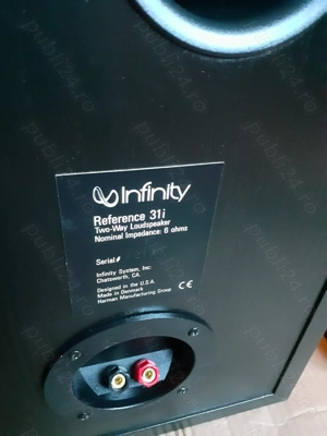Boxe made în Danemarca bas 21cm Infinity Reference (by Harman&Kardon - JBL)   - imagine 3