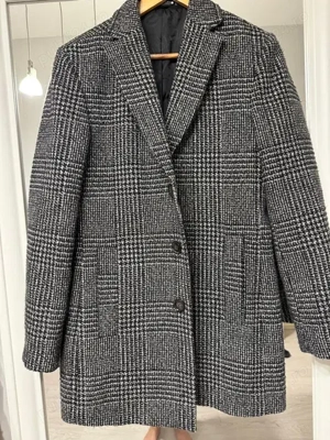 Negociabil: Palton pardesiu Zara poliester gri carouri