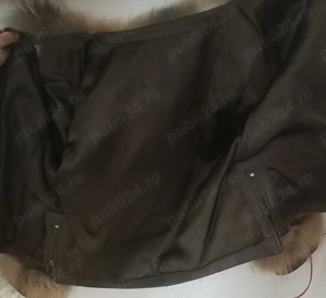 Blana Naturala Vulpe cu piele S M, 1500 lei  - imagine 4