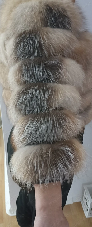 Blana Naturala Vulpe cu piele S M, 1500 lei  - imagine 3