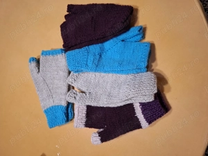 Mănuși tricotate, fără degete - imagine 2