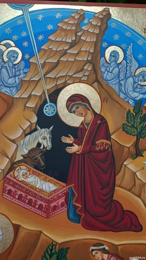 Nasterea Domnului, icoana pictata - imagine 2