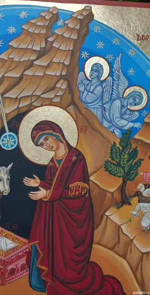 Nasterea Domnului, icoana pictata - imagine 3