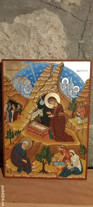 Nasterea Domnului, icoana pictata - imagine 4