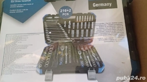 Trusa scule 216 piese 38841.Trusa chei 216 piese Germania.Trusa tubulare 216 pcs NOI!sigilate! - imagine 3