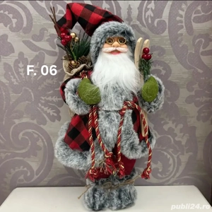Figurină Mos Crăciun Mos Nicolae 30 cm - imagine 5