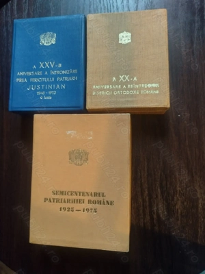 Vand 3 medalii patriarhale din bronz pentru colectionari