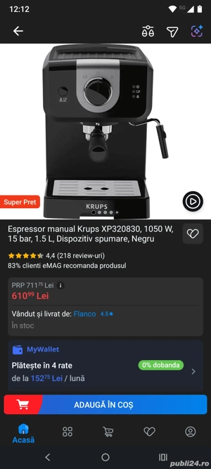 Espressor manual Krups - imagine 3