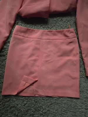 Costum de dama din 3 piese portocaliu, marimea 38 - imagine 5