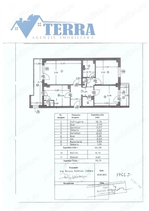             Luminos, spațios, ultracentral - Apartament 3 camere, 78 mp Mioveni - imagine 9