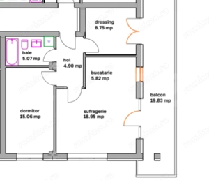 Apartamente moderne cu 2 camere, balcon si dressing - bloc nou in Ghimbav - imagine 3